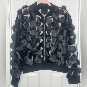 Black Sheer Women's Jacket